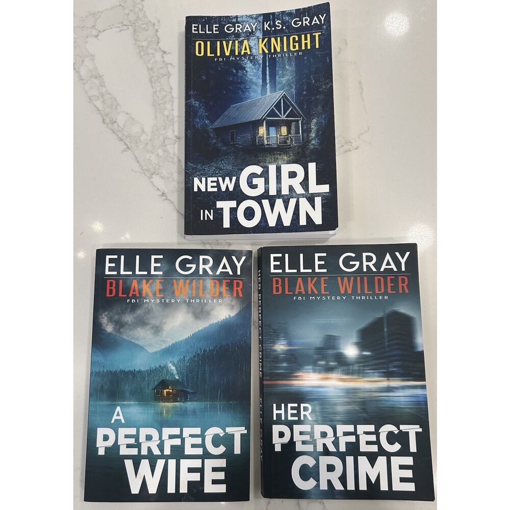Set of 3 Elle Gray Blake Wilder FBI MYSTERY THRILLER Paperback Book Ellie Knight